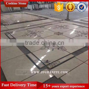 Jianfa Flower Design Water Jet Marble Tile Floor Medallions photo-4