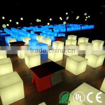 Popular illuminated led cube stool bar stools wholesale