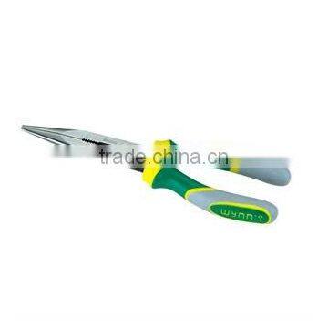 LONG NOSE PLIERS WITH TRI-COLOR HANDLE