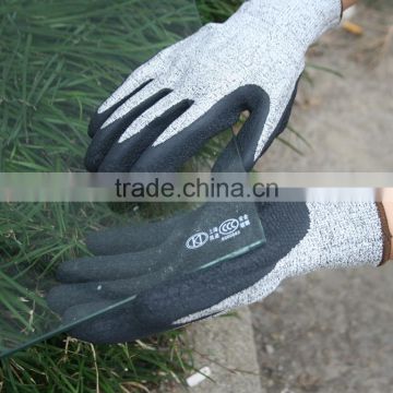 NMSAFETY CE certified latex coated cut resistant gloves