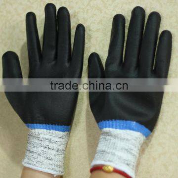 NMSAFETY nitrile coated anti slip and cut resistant hand gloves