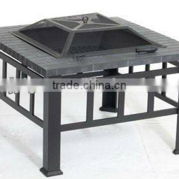 New style outdoor steel fire pit with BBQ