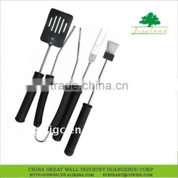 3 pcs stainless steel and TPR handle bbq tools