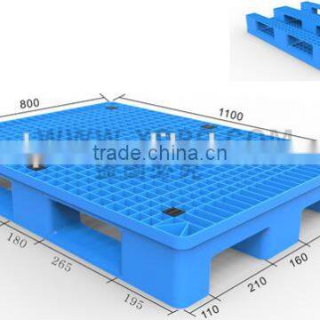 logistic plastic three runner net face plastic pallet