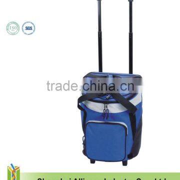 High Quality Outdoor Wholesale 36 Can Outdoor Cooler Bag On Wheels, Trolley Picnic Cooler Bag With Wheels