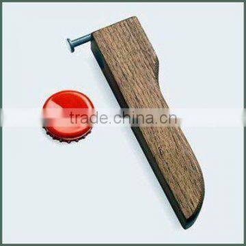 Nail Bottle Opener with wooden Handle