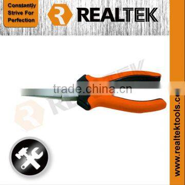 Professional Nickel-planted Round Nose Pliers With Bi-color Plastic Handles