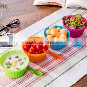 Summer Ice Cream Bowl With Spoon Sets of 4 Pcs photo-3