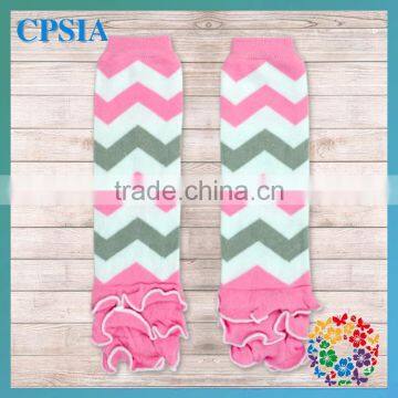 2014 wholesale Pink Chevron Zig zag Baby Leg Warmers For Christmas Gift