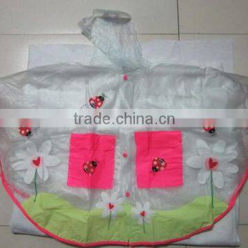 Custom Logo Kids Rain Poncho/cute Pvc Rain Poncho photo-3