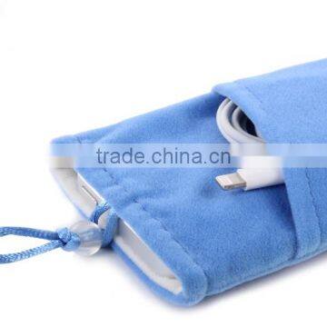 2017 High Quality Velvet Mobile Phone Pocket/phone Bag for Wholesale photo-4