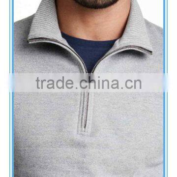 Mens Sweatshirt With Stand-up Polo Collar