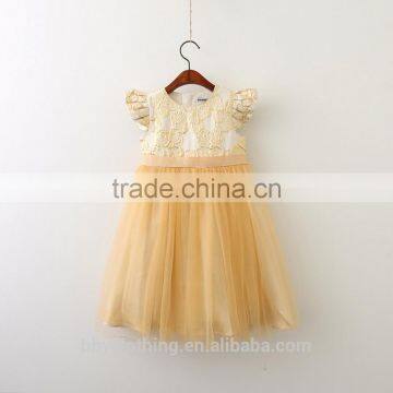 2017 New Style Dress Party for Kids Embroidery Girls Wedding Dress Ball Gown photo-3
