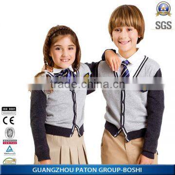 Classic Unisex Design School Uniform Sweater For Students Wear