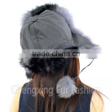 CX-C-38B Russia Winter Warm Real Fox Fur Winter Hat photo-6