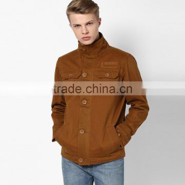 new fashion popular oversized winter jacket man brown windbreak jacket