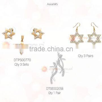 Ready Combo of Jewelry For USD $ 150 With Free Shipping With 55 Designers Pieces of Mixed Plating Colors, Ideal for Sample Kit photo-4