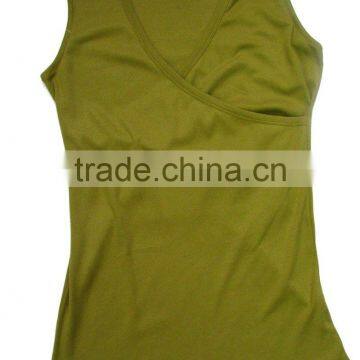 Sleeveless Wraparound Maternity Top