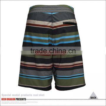 Men's Colorful Stripes Shorts Full Sublimation Four Way Stretch Boardshorts photo-4