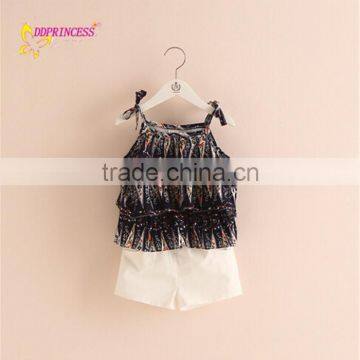 DD Princess 2015 cute girl pants sets children's clothing suits,children clothing,kid clothes