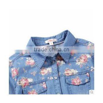 2014 Fashion Patchwork Blouse Designs Women Blouse photo-3