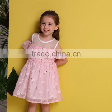 2017 Breathable fabric polyester girls dress casual beautiful baby dress