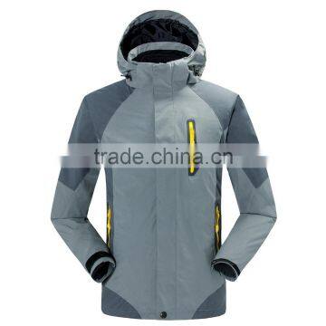 thermal windbreaker men softshell jacket winterproof with zipper