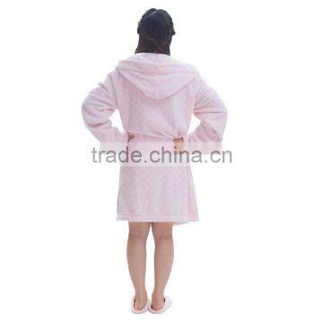 Wholesale Hooded Mature Women Sexy Bathrobe Gift Set photo-2