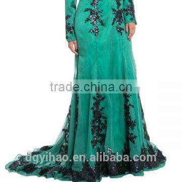 Baju-kurung-and-baju-melayu Long Sleeve Evening Dress for Muslim Long Sleeve Abaya Style Muslim Women Long Dress
