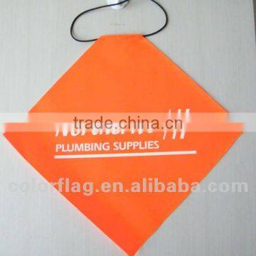 orange PVC safety flag