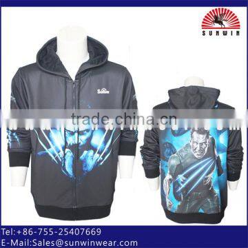 100% Fleece Polyester Hoodies for Men Cool Custom Man Hoodies photo-4