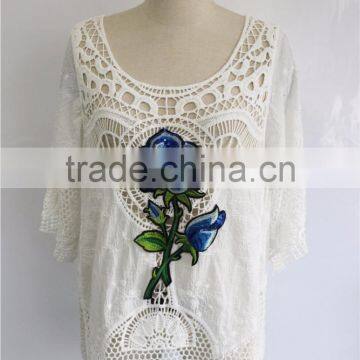 2017 Latest Fashion Design Cutting Ladies Top Women Indian Style Blouse photo-4