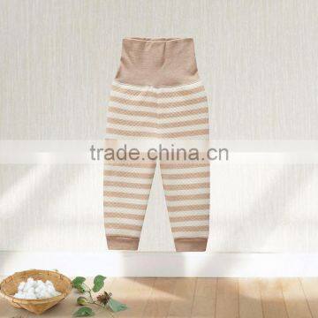 Wholesale stripe organic cotton baby pants trousers