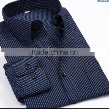 Men's long sleeved shirts, men's striped shirts, large, thin shirts