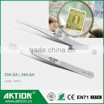 Stamp Tweezers Hobby Specialist Stamp Collectors Tweezers With Cranked Spade Ends 33A-SA 34A-SA