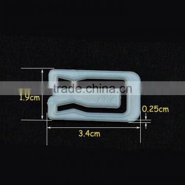 3.4*1.9*0.25cm PS White Square Shape Plastic Clip for Garment Accessory photo-2