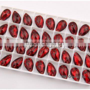 teardrop crystal beads for clothing,crystal stones beads for wedding dress