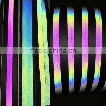 2017 3m Reflective Ribbon Tape, Rainbow Color Reflective Strip, Iridescent Reflective Tape photo-2