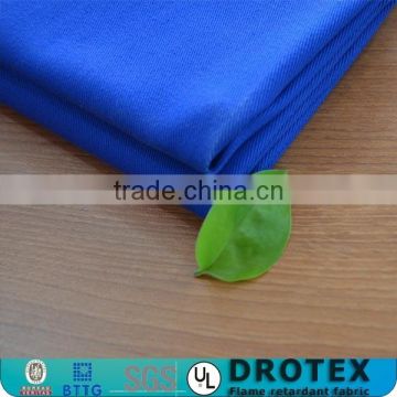 EN11611/EN1149/NFPA 2112 100% cotton flame retardant acid proof finished fabric 360gsm for workwear and coverall