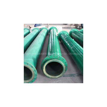 Lined polyurethane dual anti-pipeline steel pipe