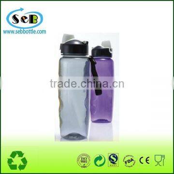 Promotional plastic finger shape water bottle , sport bottles with flip lid