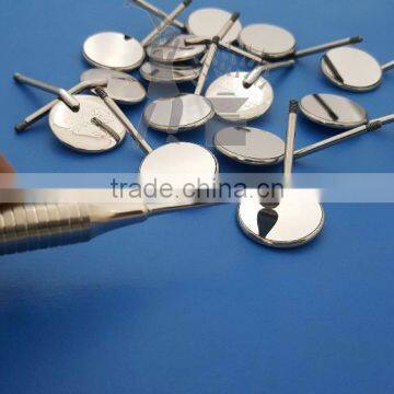 Front Surface Mouth Mirror Rhodium Coating Stainless Steel Water Resistant