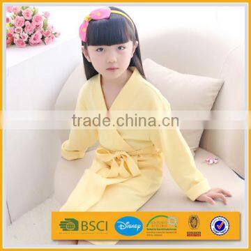 Turkish Baby Children Orange Short Thin Waffle Franc Franc Bathrobe photo-3