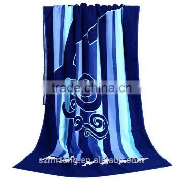 Full side printing or customized 100% microfiber printed beach towel