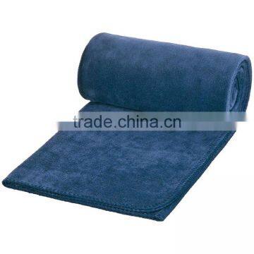 polyester anti pilling fleece promotion gift navy give away blanket