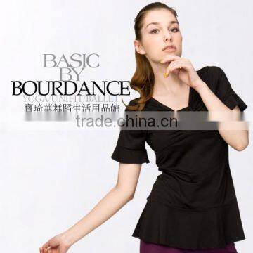 Casual women blouse with front pinches