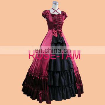 Sunshine-Free Shipping Custom Made Beautiful Civil War Dress Victorian Southern Belle Gown Cosplay Costume