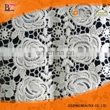 Supplier 100%cotton ivory lace fabric wholesale and ivory lace trim for girl dress