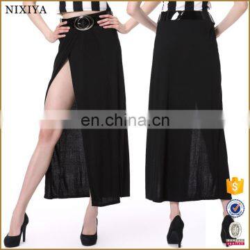 Wholesale Rayon Maxi Long Black Skirt Girl