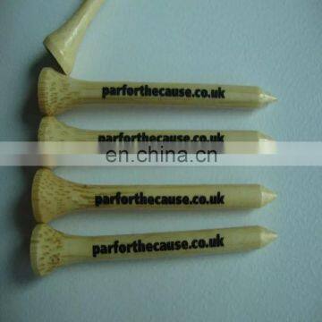 custom logo 83mm 3.26 inch long bamboo golf tees